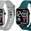 AMIGOS Waterproof LED Display Fashionable Children Kids Digital Sports Square Led Watch for Kids, Boy & Baby Girls-Digital Watch for Boys and Girls Kids