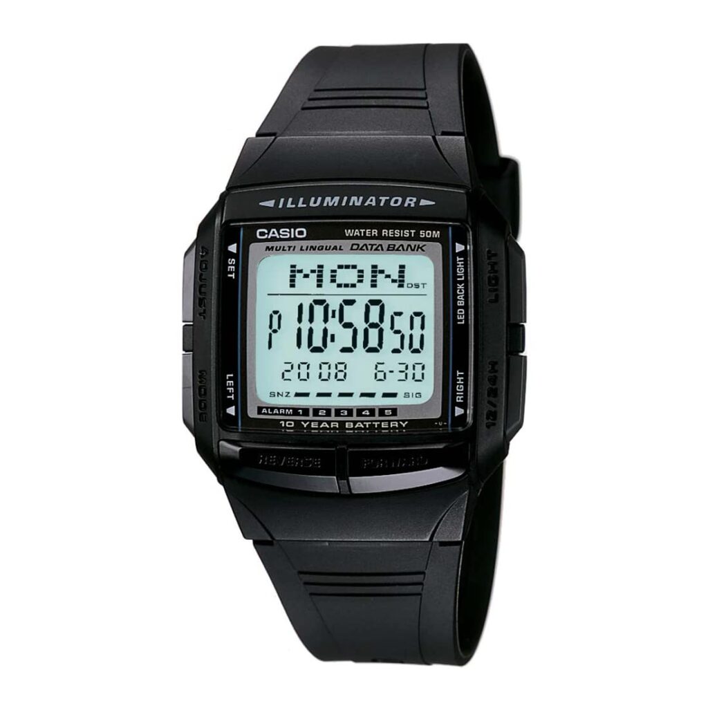Casio Vintage Series Digital Grey Dial Men's Watch-DB-36-1AVDF (DB23)