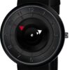 Acnos Rubber Premium Black Dial Analogue Watch For Men Pack Of 1 (Fullblkpaydu), Band Color:Black