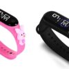 ZOVUTA Digital Dial Waterproof Stylish and Fashionable Wearable Smart Wrist Watch/LED Band for Kids/Rakhi/Colorful 3D Cartoon Character for Boys and Girls Combo (Baby Pink & Black)