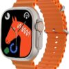 Q-SAN Smart Watch for Man/boy New Limitless FS1 Smart Watch Horizon Curve Display Color (Orange).