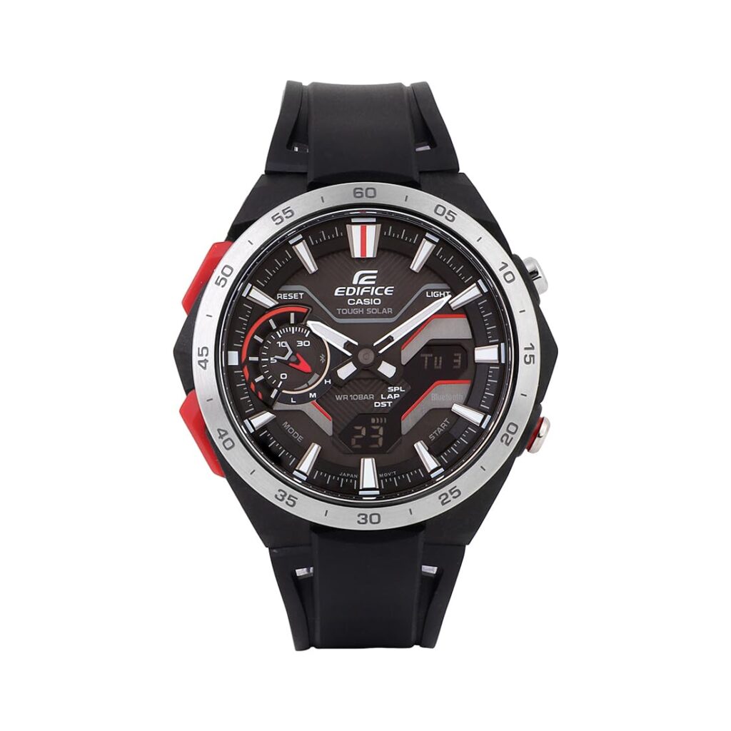 Casio Edifice ECB-2200P-1ADF Black Analog-Digital Dial Black Resin Strap Men's Watch Smartphone Link Tough Solar ED591