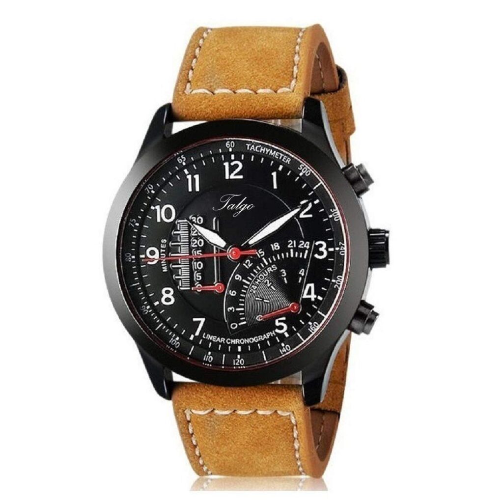 Talgo Smartwatch Men's Watch (Brown Dial Brown Colored Strap)