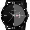 Matrix Day & Date Analog Wrist Watch for Men & Boys (Black)