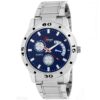 Alkh Smartwatch Men's Watch (Blue Dial Silver Colored Strap)