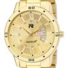 REDUX Analog Men's Watch (Gold Dial Colored Strap)