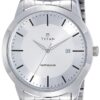 Titan Workwear Men’s Designer Dress Watch | Quartz, Water Resistant, Stainless Steel or Leather Band